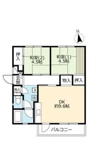 UR中登美第三【D290202号室】の間取り