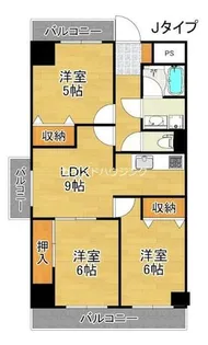 パークモダン住之江公園【8階】の間取り