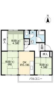 UR桂木【0140204号室】の間取り