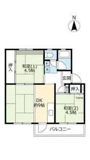 UR金剛【0380402号室】の間取り