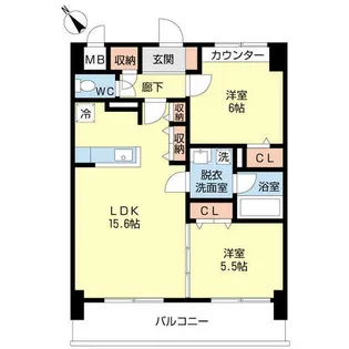 サンアトラスV【0302号室】の間取り