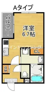 ハーモニーテラス北加賀屋【3階】の間取り