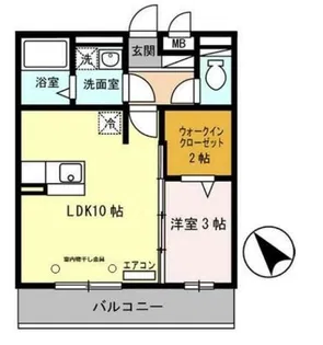 グレイシャス【3階】の間取り