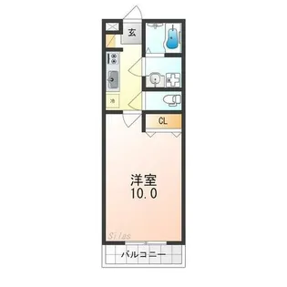 Feliz羽倉崎【2階】の間取り