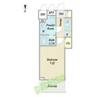 WESTIN上前津【0309号室】の間取り