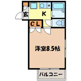 ヒルズ山花【3階】の間取り