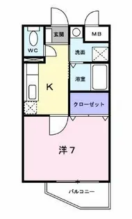 エスポワールヒル【1階】の間取り