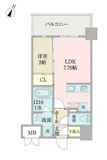 プロシード日赤通り【0708号室】の間取り