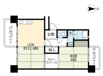 UR泉北鴨谷台3丁【0040414号室】の間取り