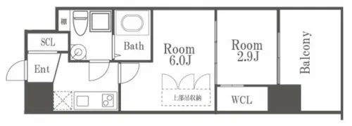 SERENiTE福島scelto【7階】の間取り