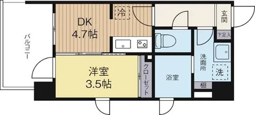 福岡県福岡市中央区高砂2丁目【マンション】の間取り