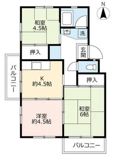 UR藤山台【3330502号室】の間取り