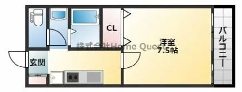 エムフラット衣摺Ⅰ【2階】の間取り