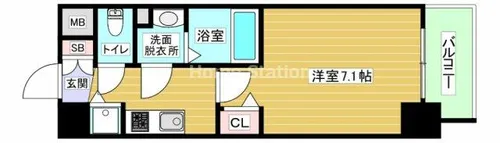 大阪府大阪市北区大淀北2丁目【マンション】の間取り