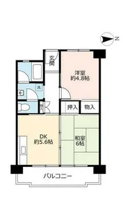 UR鶴山台【0020615号室】の間取り