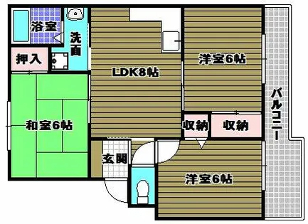 メゾンハート【3階】の間取り