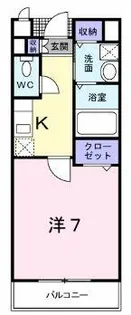 1Kの間取り画像