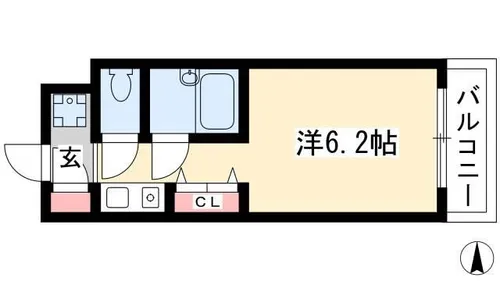 ミスターワシントンビル【8階】の間取り