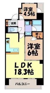 プレサンスグラン栄THE TOWER【15階】の間取り