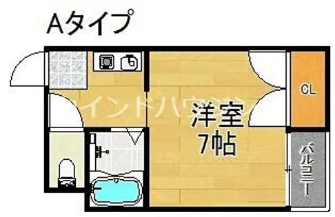 セラ北加賀屋B棟【4階】の間取り