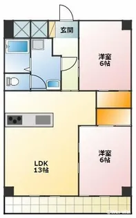 オリエンタルハイツ【3階】の間取り