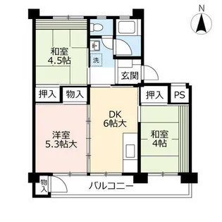 UR徳力【1150404号室】の間取り