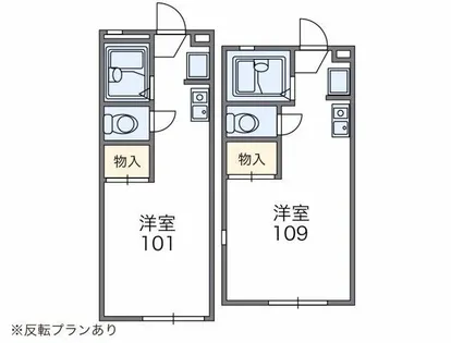 レオパレス藤本Ⅱ【2階】の間取り