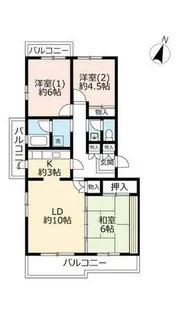 UR真美ヶ丘6丁目【0150401号室】の間取り