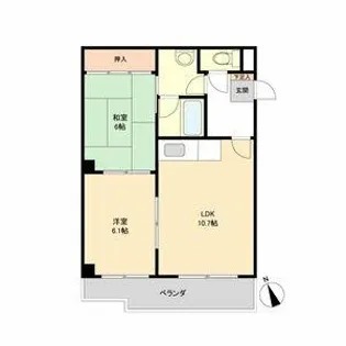 Kコート観月【3階】の間取り