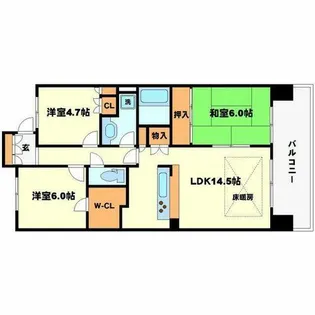 大阪府豊中市新千里東町2丁目【マンション】の間取り