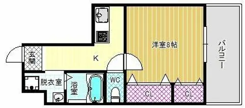 ボワリジェールOKA【3階】の間取り