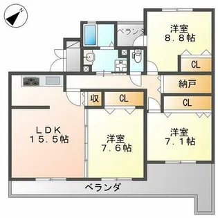 RUNOAS Koushien【2階】の間取り