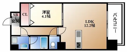 ルーエ池下【5階】の間取り