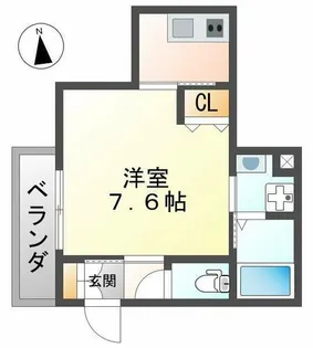 シヤン・アドラーブル【2階】の間取り