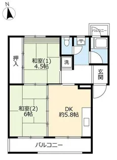 UR向ヶ丘第二【0770502号室】の間取り