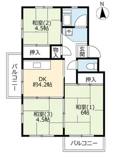 UR有野【A030502号室】の間取り