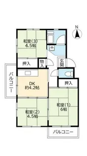 UR有野【A030502号室】の間取り