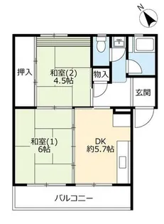 UR明石舞子【C420402号室】の間取り