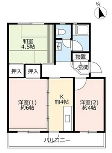 URひよどり台【1040204号室】の間取り