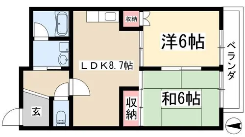 レスカール星ヶ丘【302号室】の間取り