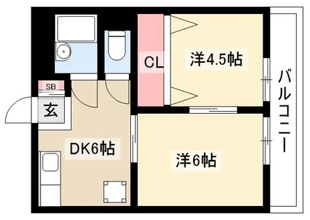 マンションアイユー【2階】の間取り