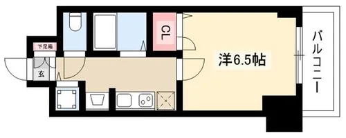 プレサンス名古屋STATIONアライブ【8階】の間取り