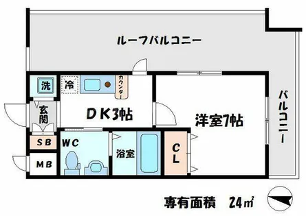 エスリード京橋Ⅲ番館【12階】の間取り