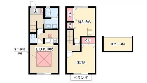 ポポラーレ幸の間取り