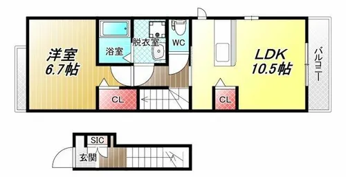 優和館【2階】の間取り