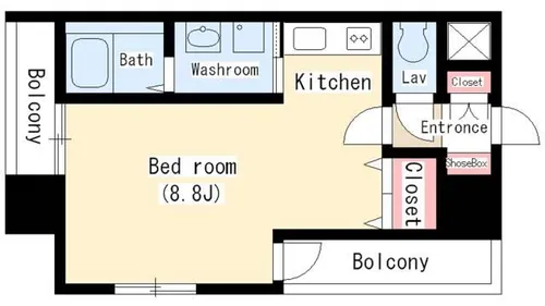 プレサンス名古屋STATIONザ・シティ【505号室】の間取り