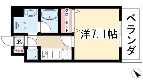Conde藤が丘(S-FORT藤が丘)【2階】の間取り