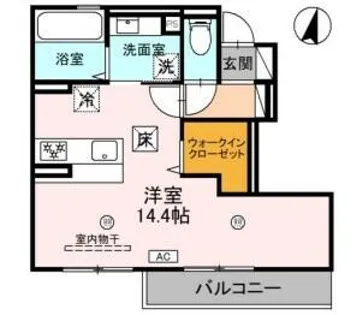 タウンさらⅡ【1階】の間取り