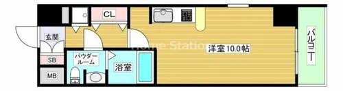 大阪府大阪市西淀川区野里1丁目【マンション】の間取り