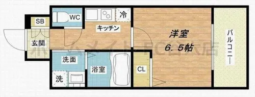 レオンコンフォート都島【7階】の間取り